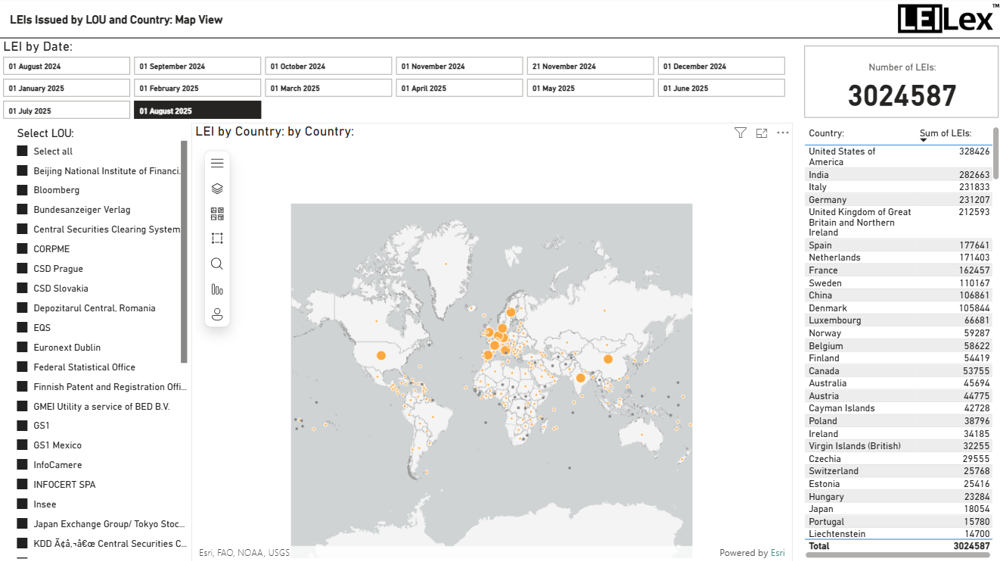 AUG Leis Issued By LOU And Country Map View (1)