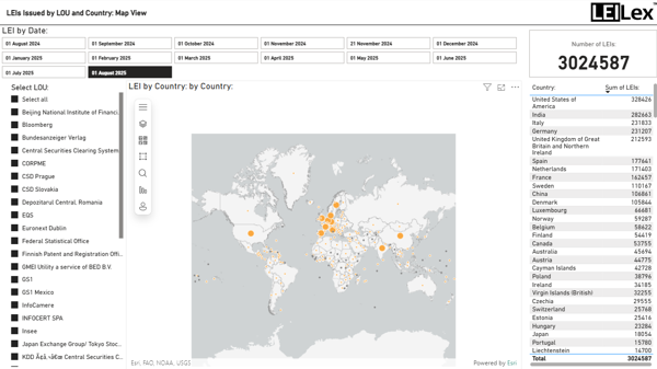 AUG Leis Issued By LOU And Country Map View (1)